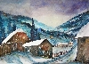 Bauernhuser im Schnee von Conny Lehmann