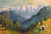 Landschaftsmaler / Ferne Bergkette