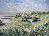 Hgelige Wiesen auf Hiddensee von Malerfrst von Rgen