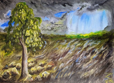 'Birnbaum und Wolkenfenster s ' in Grossansicht
